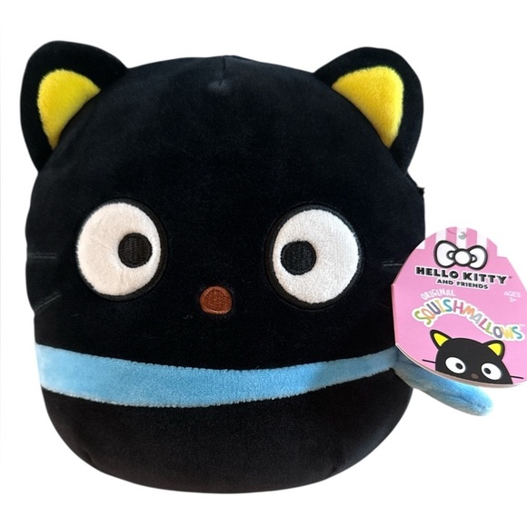 Squishmallows Other - Squishmallows Black and Yellow Cat Plush